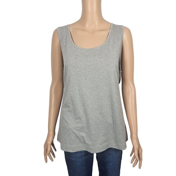 J Jill Women's Grey Sparkle Shimmery Very Soft Tank Top in a Size Large - Picture 1 of 12